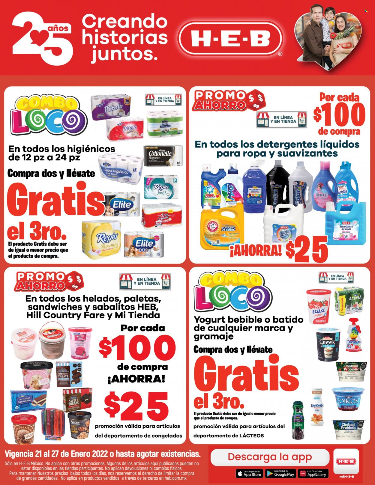 Catálogo H-E-B - 21.1.2022 - 27.1.2022. Página 1