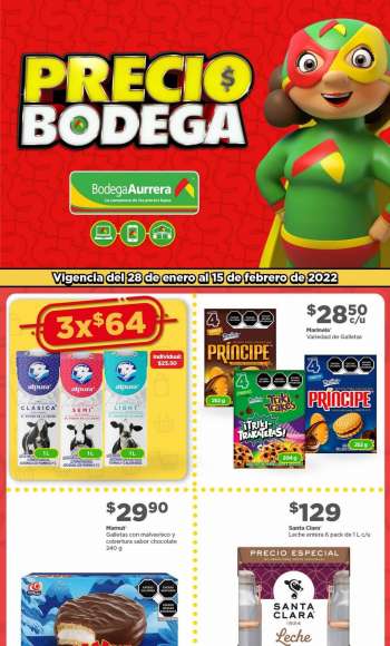 Folleto actual Bodega Aurrerá - 28.1.2022 - 15.2.2022.