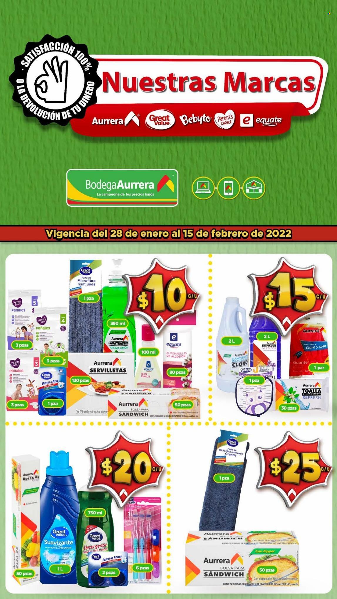 Catálogo Bodega Aurrerá - 28.1.2022 - 15.2.2022. Página 1