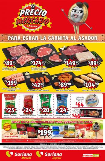 Folleto actual Soriana - 28.1.2022 - 31.1.2022.