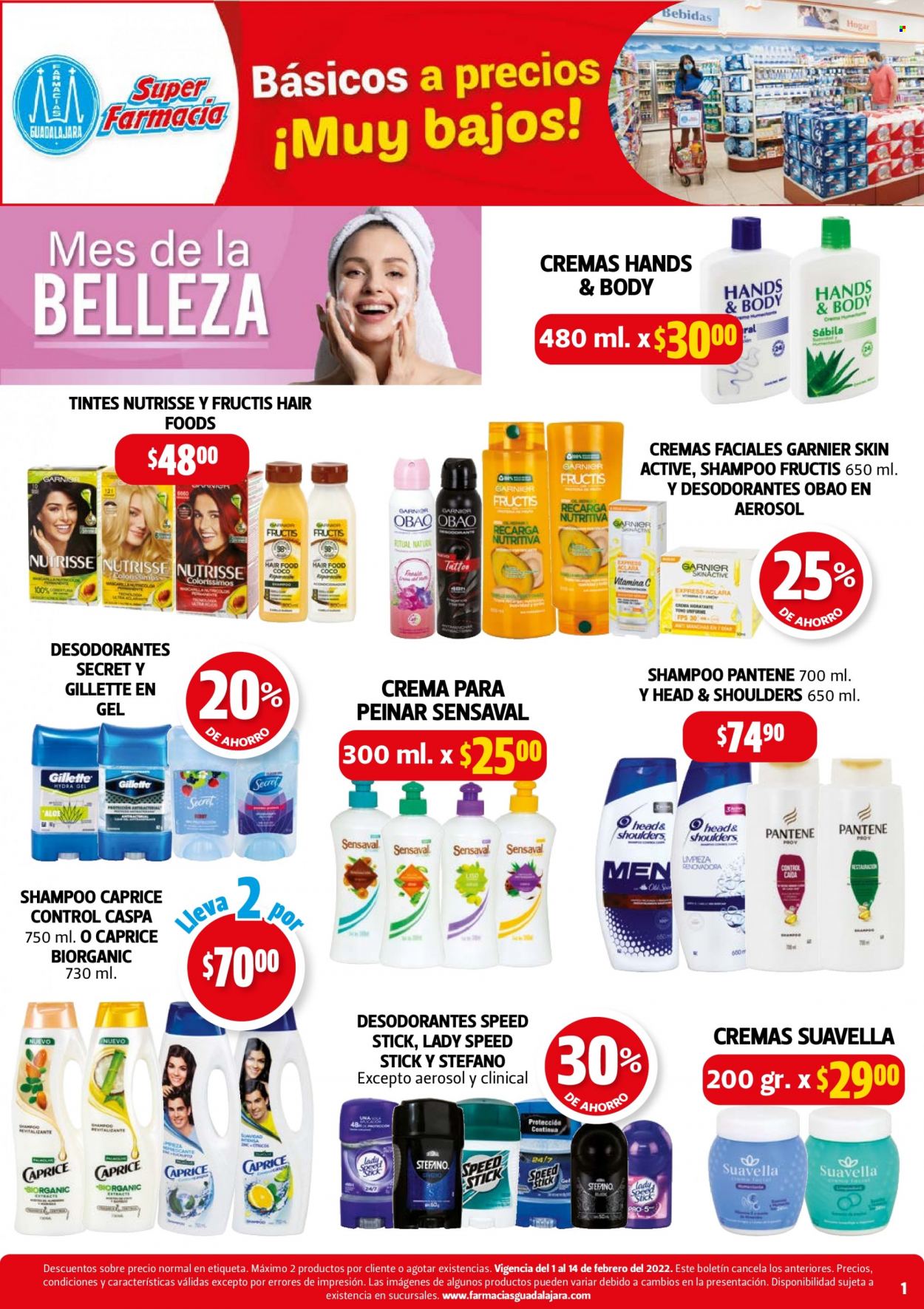 Catálogo Farmacias Guadalajara - 1.2.2022 - 14.2.2022. Página 1