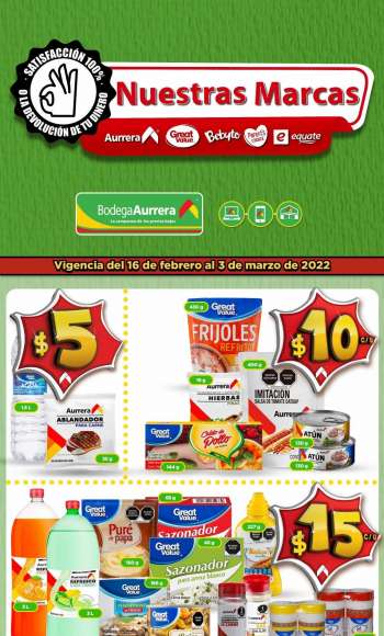 Folleto actual Bodega Aurrerá - 16.2.2022 - 3.3.2022.