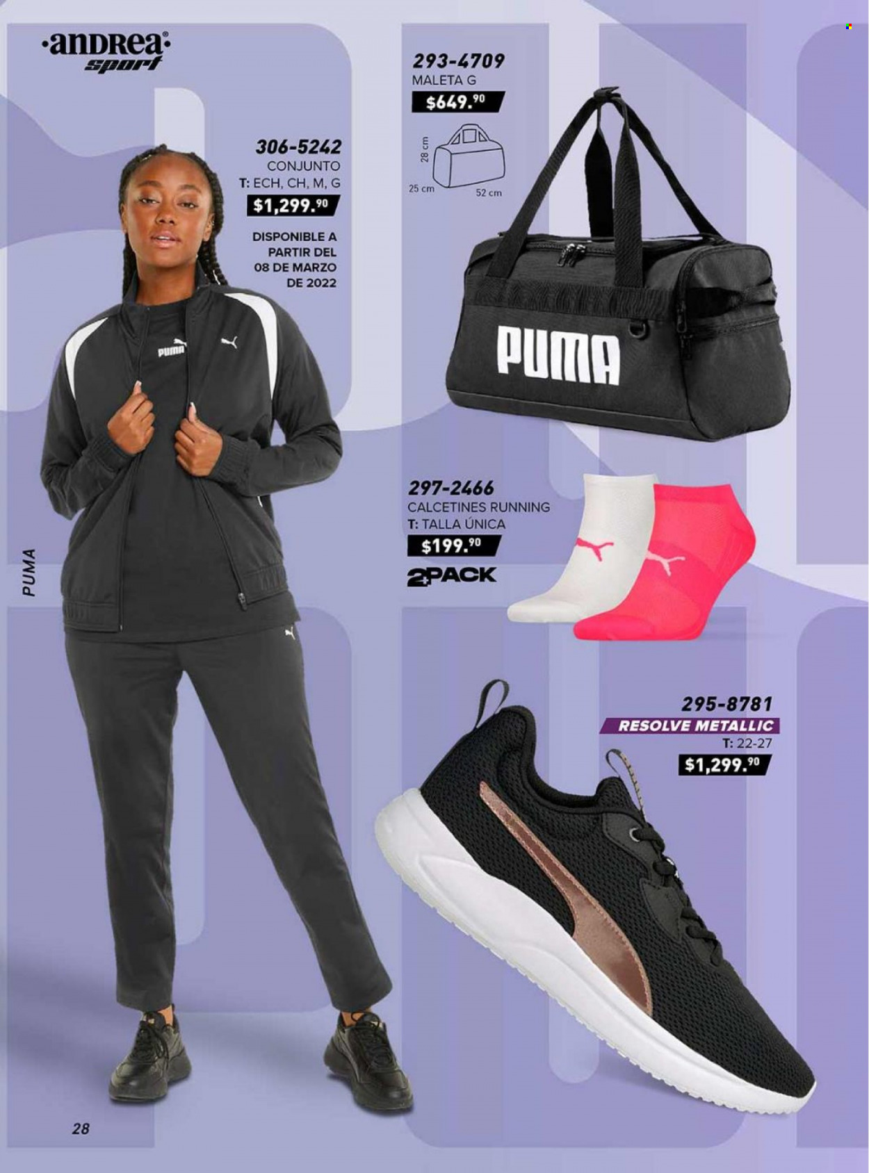 thumbnail - Folleto actual Andrea - Ventas - Puma, calcetínes, maleta. Página 24.