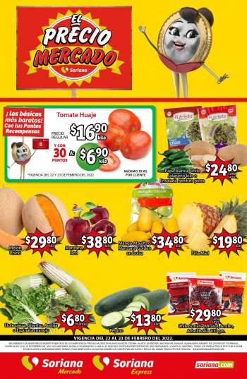 Folleto actual Soriana - 22.2.2022 - 23.2.2022.