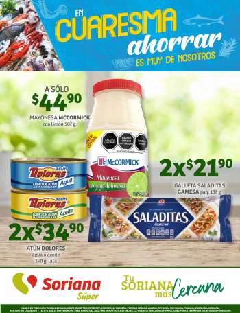 Folleto actual Soriana Súper - 28.2.2022 - 14.3.2022.