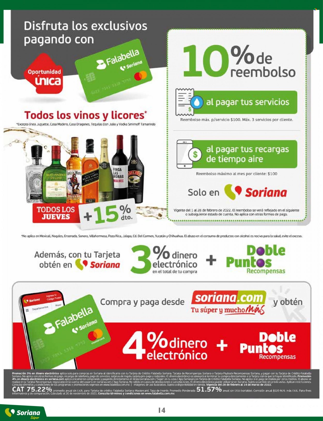 Catálogo Soriana Súper - 28.2.2022 - 14.3.2022. Página 14