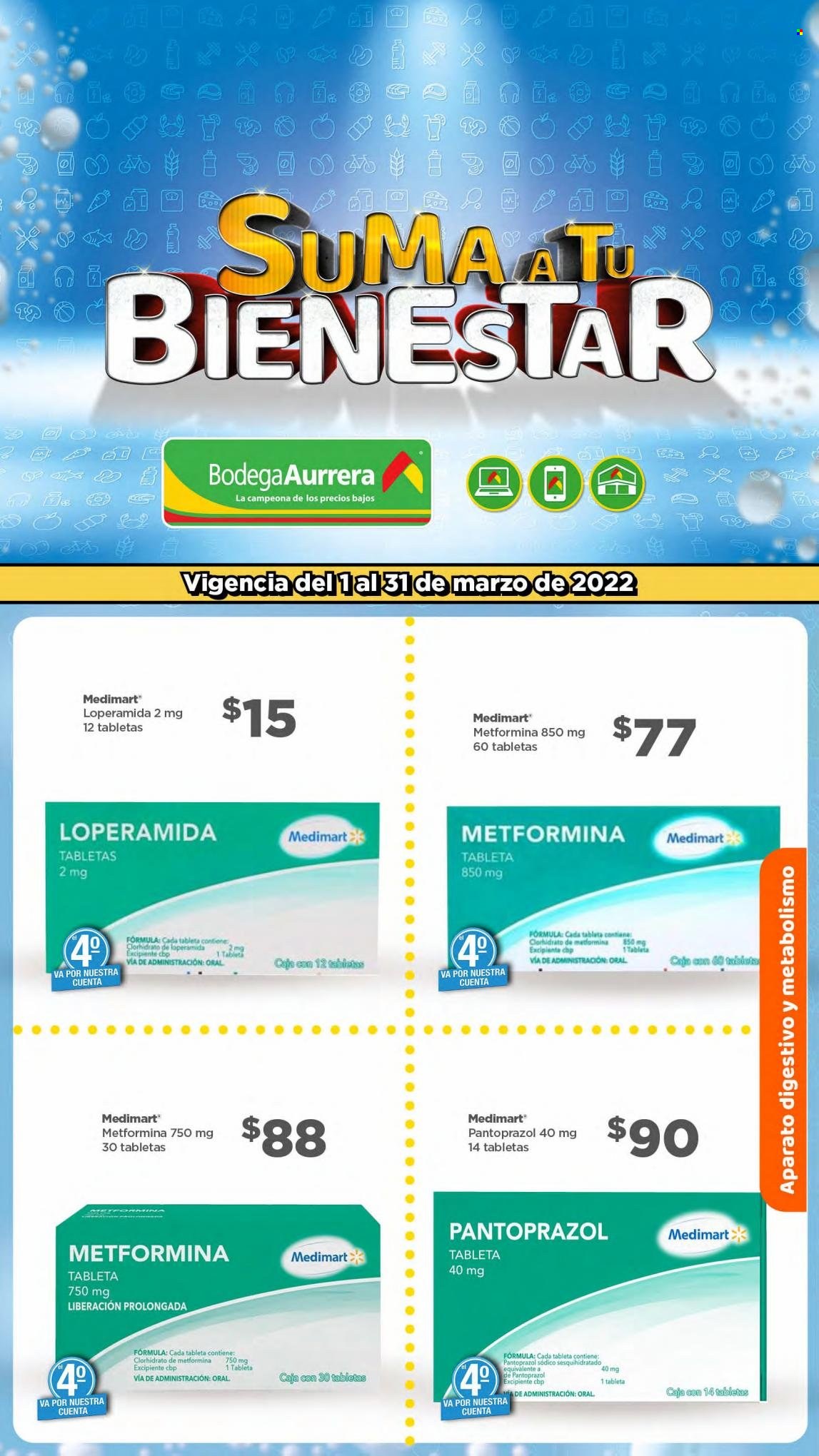 Catálogo Bodega Aurrerá - 1.3.2022 - 31.3.2022. Página 1