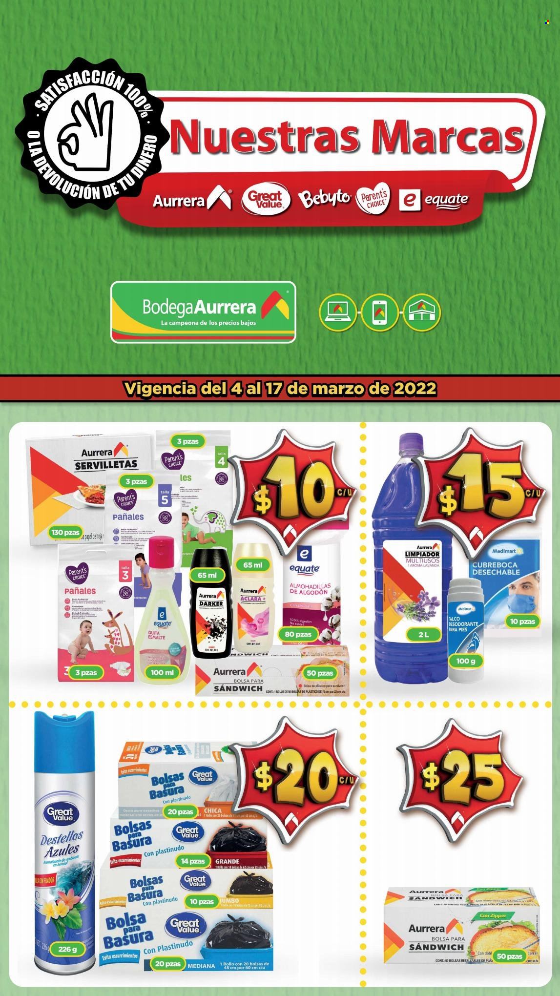 Catálogo Bodega Aurrerá - 4.3.2022 - 17.3.2022. Página 1
