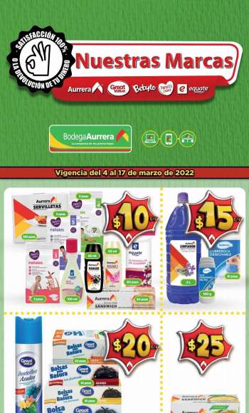Folleto actual Bodega Aurrerá - 4.3.2022 - 17.3.2022.