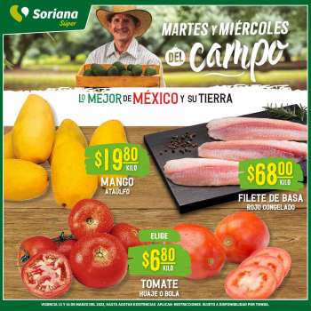 Folleto actual Soriana Súper - 15.3.2022 - 16.3.2022.