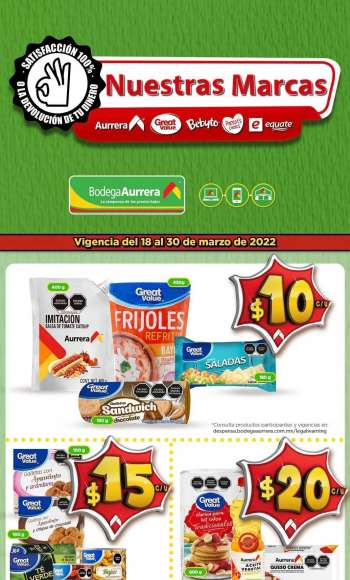 Folleto actual Bodega Aurrerá - 18.3.2022 - 30.3.2022.