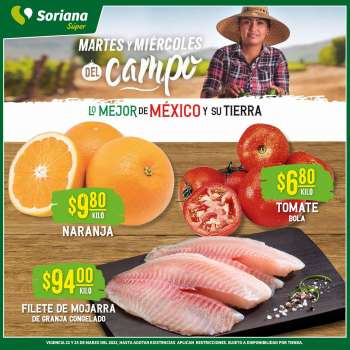 Folleto actual Soriana Súper - 22.3.2022 - 23.3.2022.
