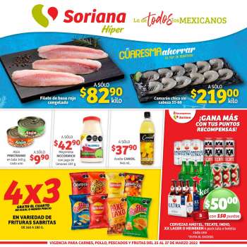 Folleto actual Soriana Híper - 25.3.2022 - 28.3.2022.