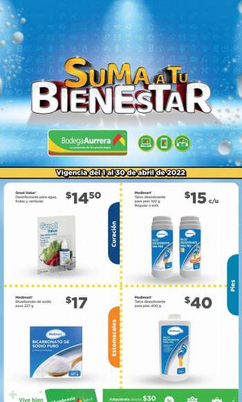 Folleto actual Bodega Aurrerá - 1.4.2022 - 30.4.2022.