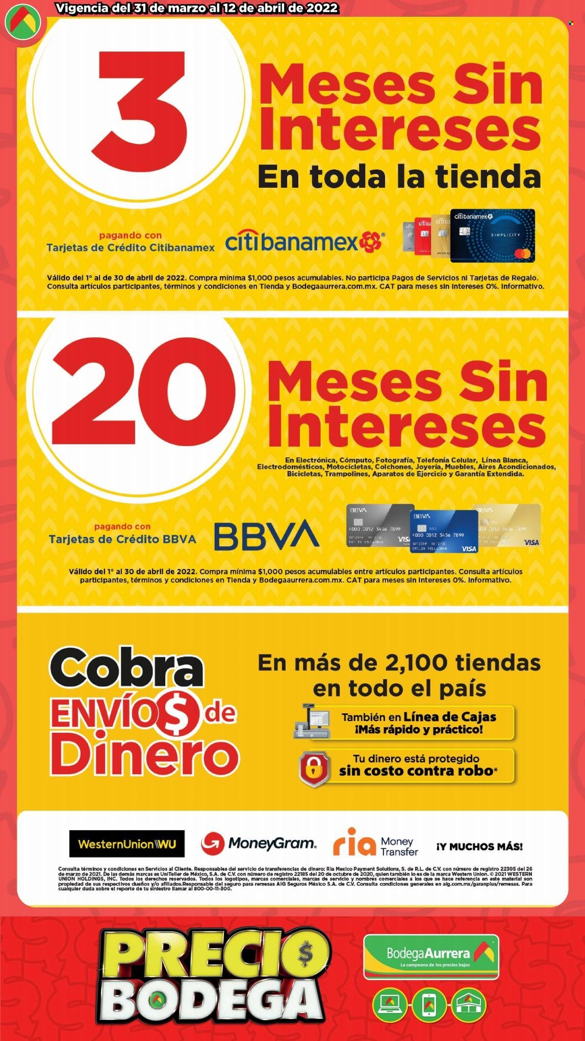 Catálogo Bodega Aurrerá - 31.3.2022 - 12.4.2022. Página 2
