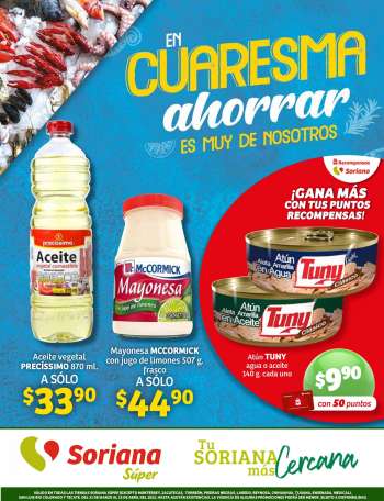 Folleto actual Soriana Súper - 31.3.2022 - 13.4.2022.
