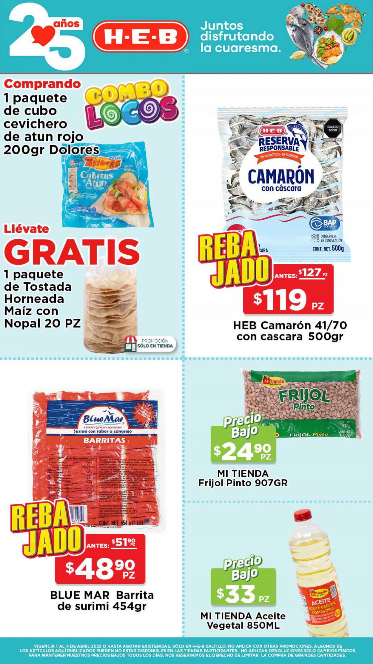 Catálogo H-E-B - 1.4.2022 - 4.4.2022. Página 7