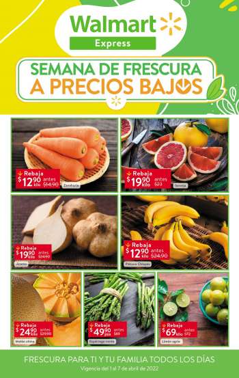 Folleto actual Walmart Express - 1.4.2022 - 7.4.2022.