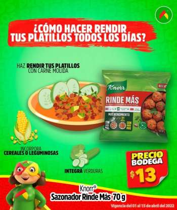 Folleto actual Bodega Aurrerá - 1.4.2022 - 15.4.2022.