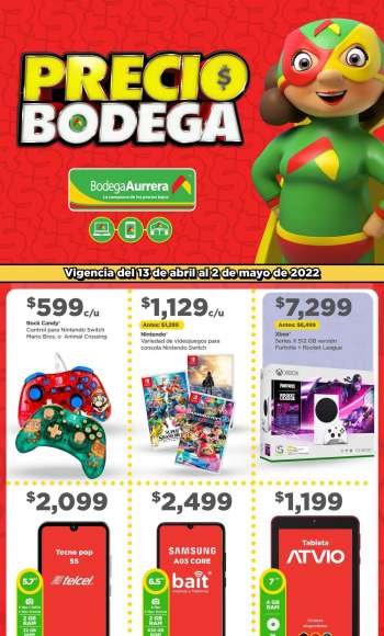 Folleto actual Bodega Aurrerá - 13.4.2022 - 2.5.2022.
