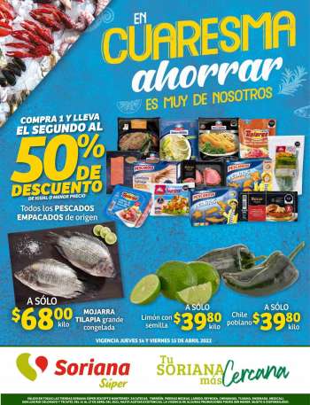 Folleto actual Soriana Súper - 14.4.2022 - 27.4.2022.