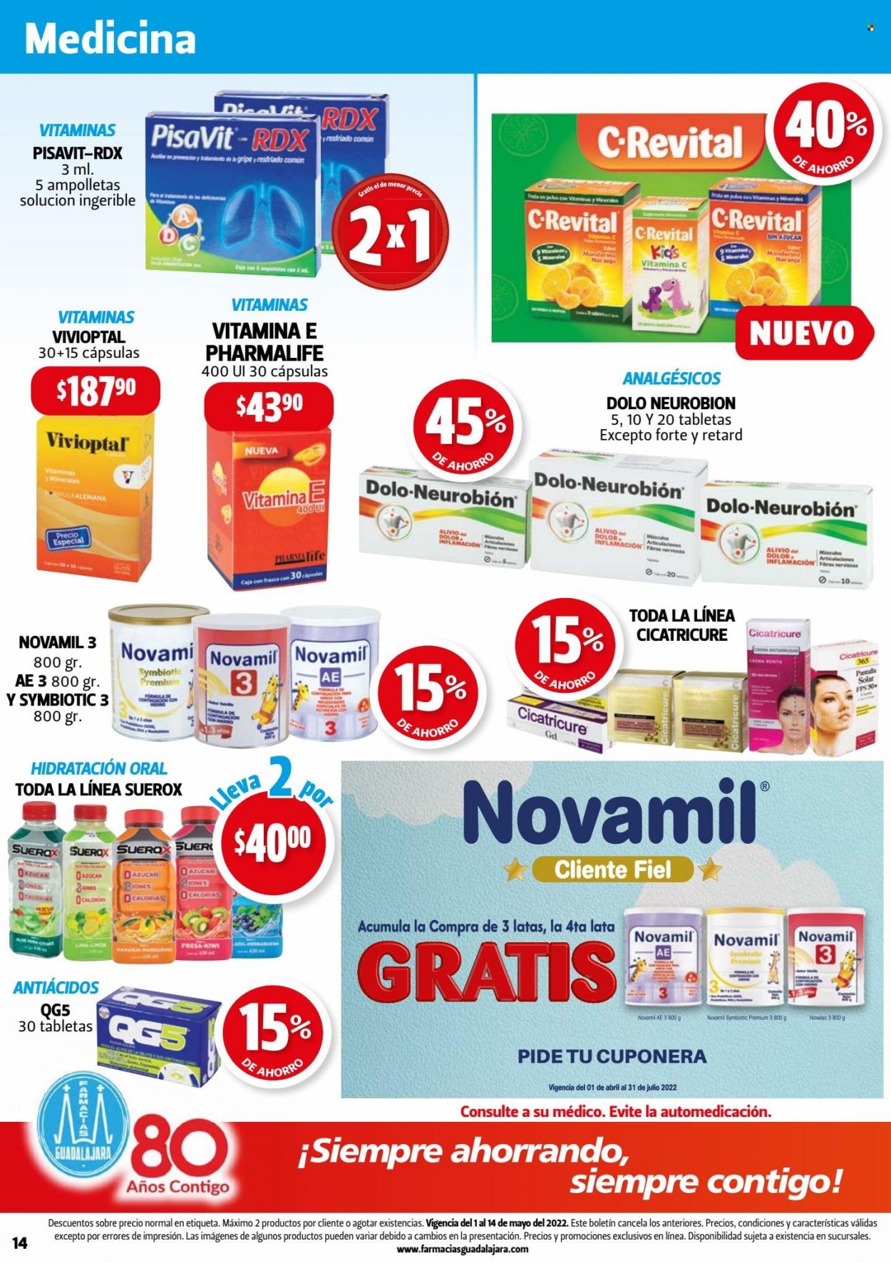Catálogo Farmacias Guadalajara - 1.5.2022 - 14.5.2022. Página 14