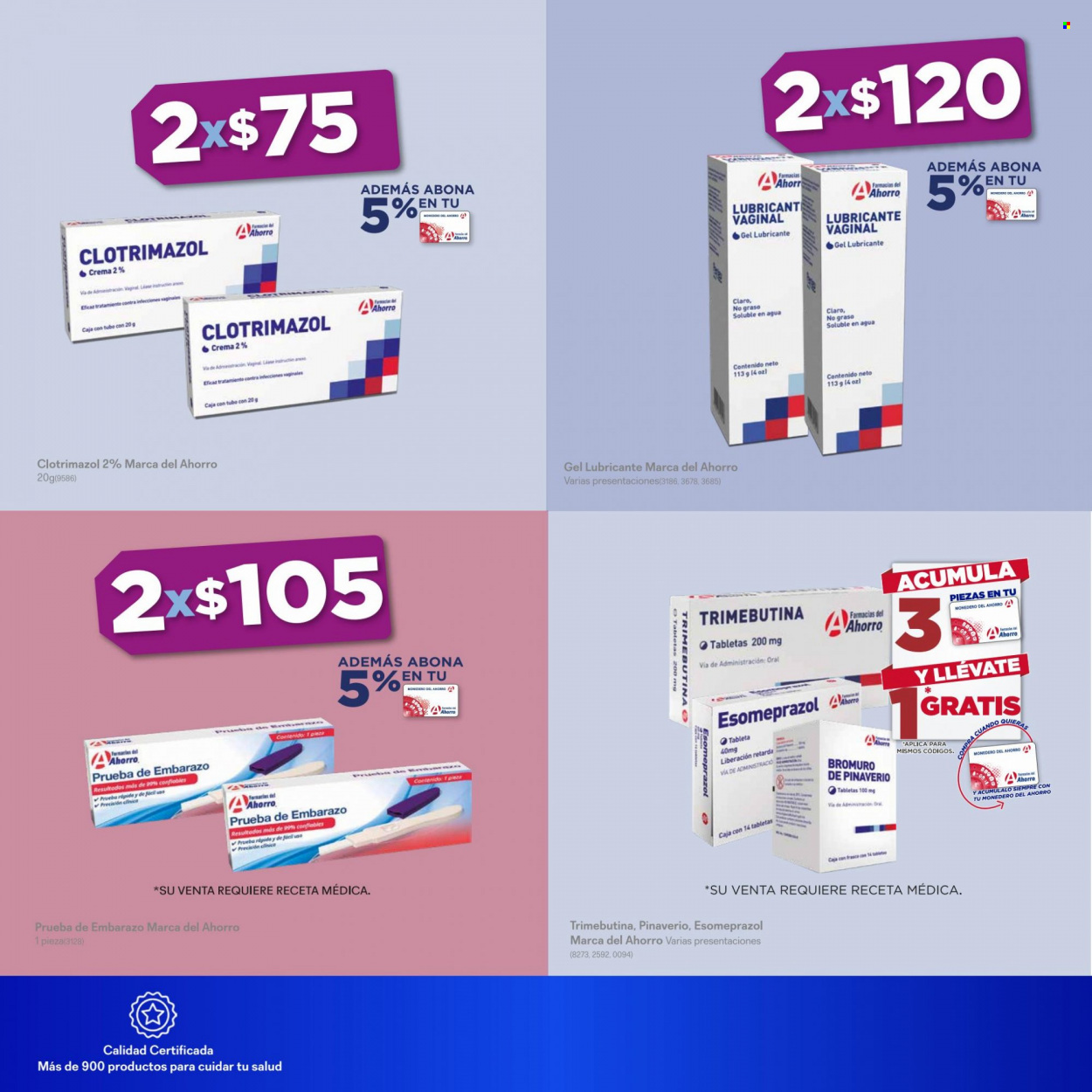 thumbnail - Folleto actual Farmacias del Ahorro - 1.5.2022 - 31.5.2022 - Ventas - crema, Esomeprazol, teste de gravidez. Página 9.