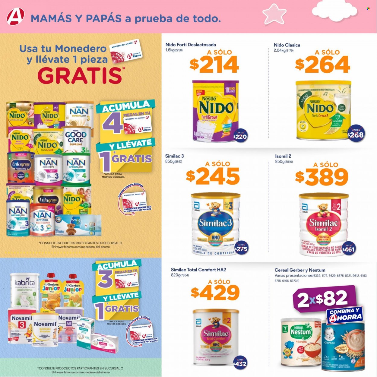 thumbnail - Folleto actual Farmacias del Ahorro - 1.5.2022 - 31.5.2022 - Ventas - Nestlé, Kinder, Gerber, leche infantil. Página 2.