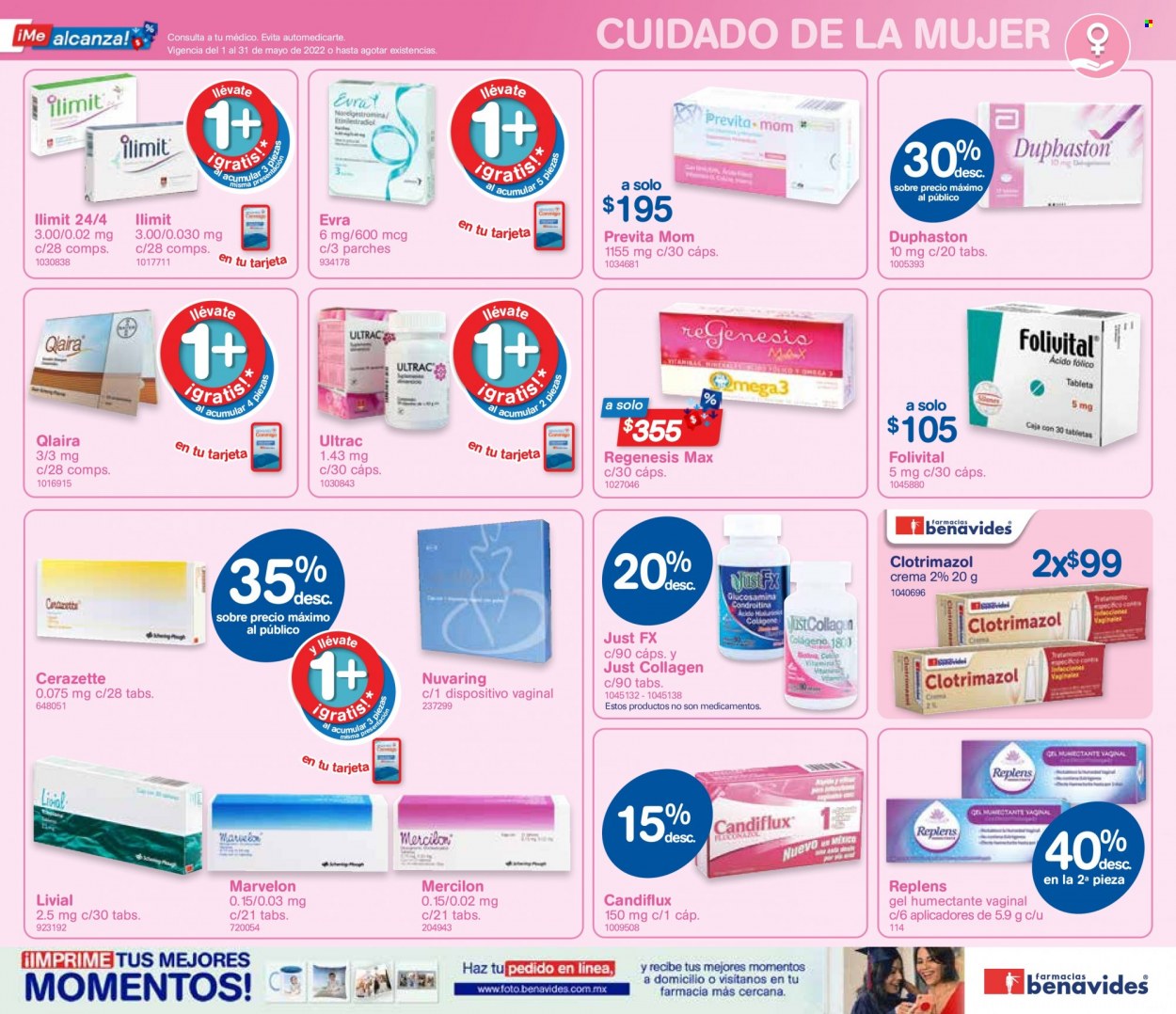 thumbnail - Folleto actual Farmacias Benavides - 1.5.2022 - 31.5.2022 - Ventas - crema. Página 3.