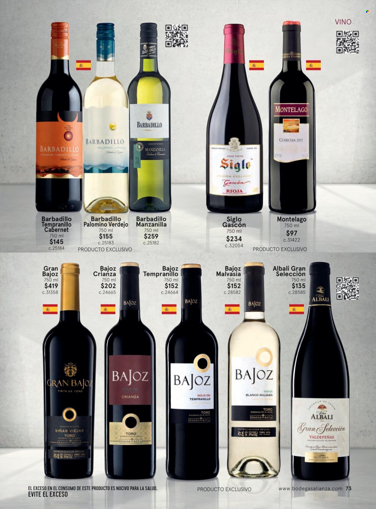 thumbnail - Folleto actual Bodegas Alianza - 1.5.2022 - 31.7.2022 - Ventas - vino, Solís, Verdejo, vino tinto, Rioja, Crianza. Página 82.
