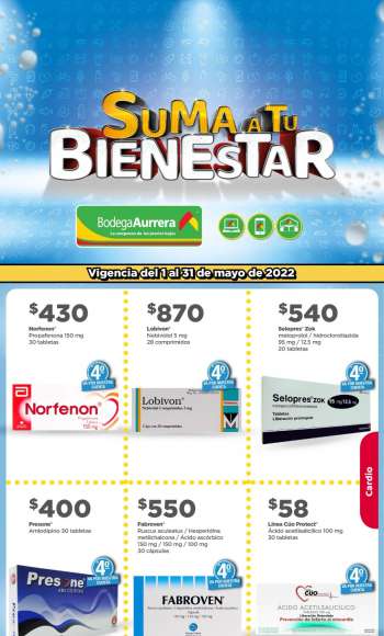Folleto actual Bodega Aurrerá - 1.5.2022 - 31.5.2022.