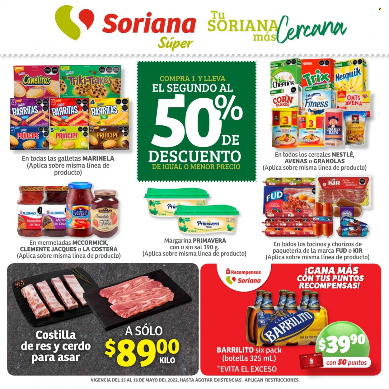Catálogo Soriana Súper - 13.5.2022 - 16.5.2022. Página 1