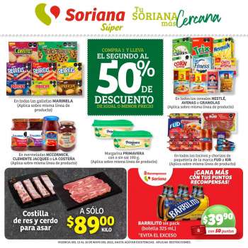 Folleto actual Soriana Súper - 13.5.2022 - 16.5.2022.