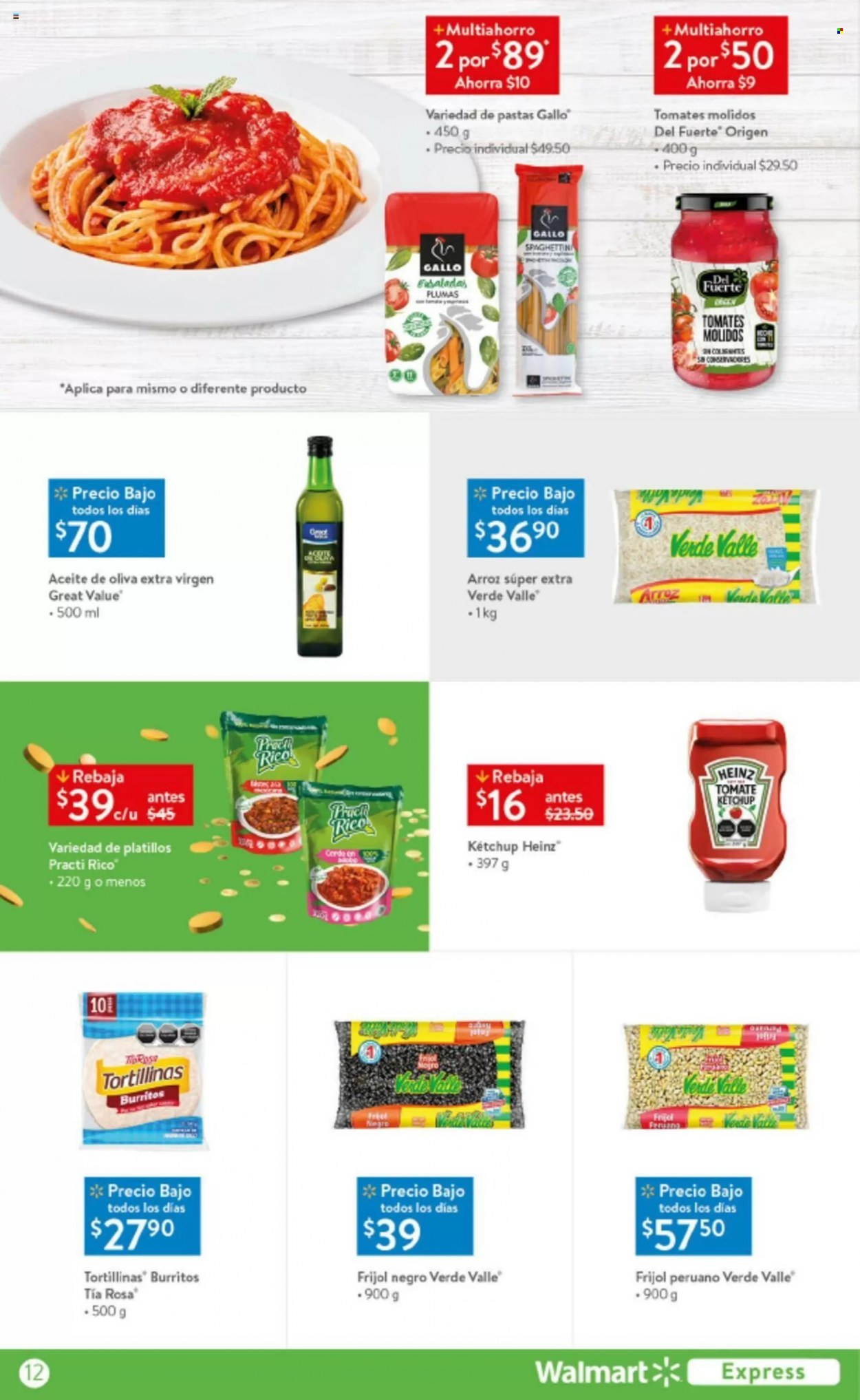 thumbnail - Folleto actual Walmart Express - 23.5.2022 - 31.5.2022 - Ventas - Heinz, frijol, pasta, arroz, ketchup, aceite de oliva, aceite de oliva extra virgen. Página 12.