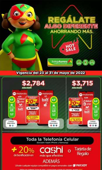 Folleto actual Bodega Aurrerá - 23.5.2022 - 31.5.2022.