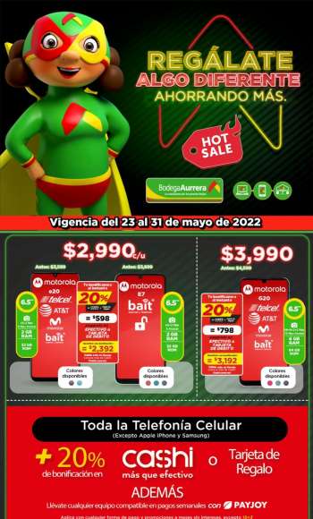 Folleto actual Bodega Aurrerá - 23.5.2022 - 31.5.2022.