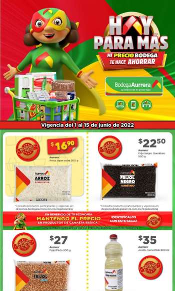 Folleto actual Bodega Aurrerá - 1.6.2022 - 15.6.2022.