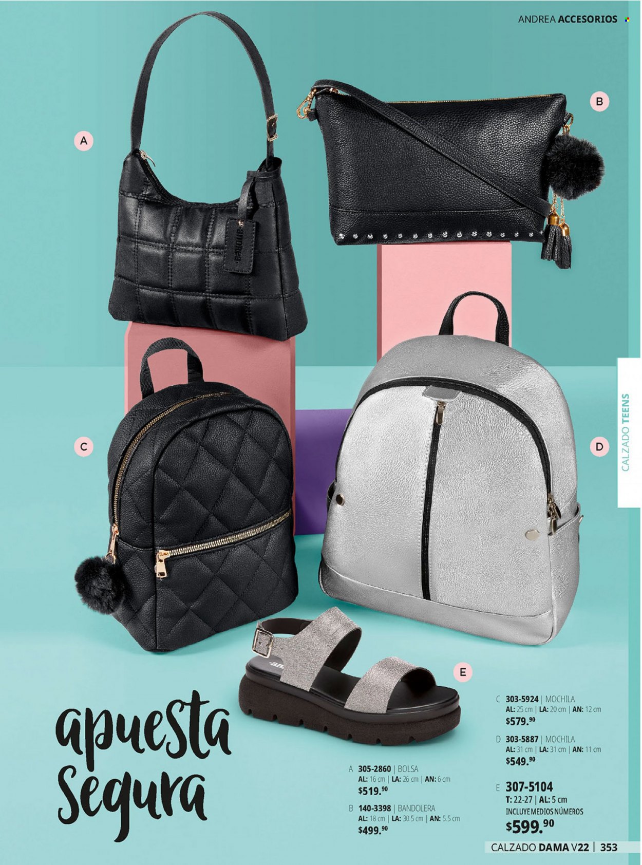 thumbnail - Folleto actual Andrea - Ventas - mochila, bolso. Página 57.