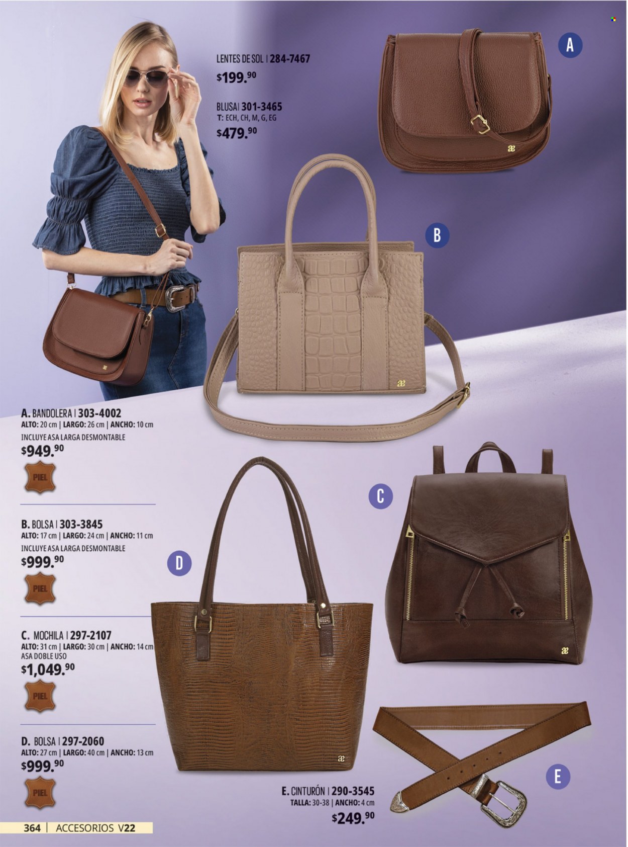 thumbnail - Folleto actual Andrea - Ventas - mochila, bolso, cinturón, lentes de sol. Página 5.