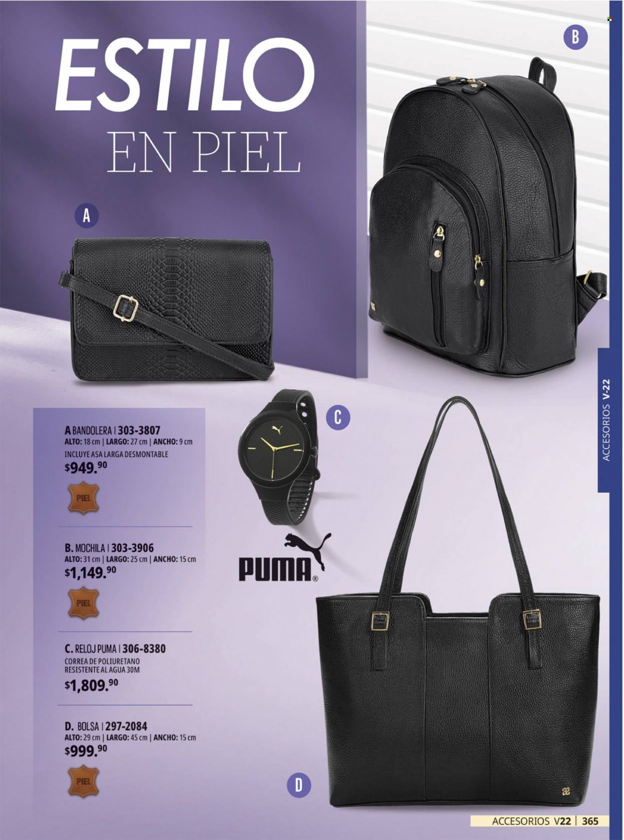 thumbnail - Folleto actual Andrea - Ventas - Puma, mochila, bolso, reloj. Página 6.