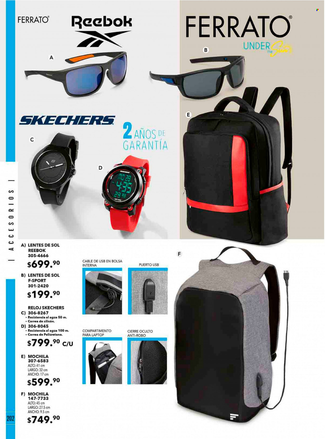 thumbnail - Folleto actual Andrea - Ventas - Reebok, mochila, bolso, reloj, lentes de sol. Página 78.