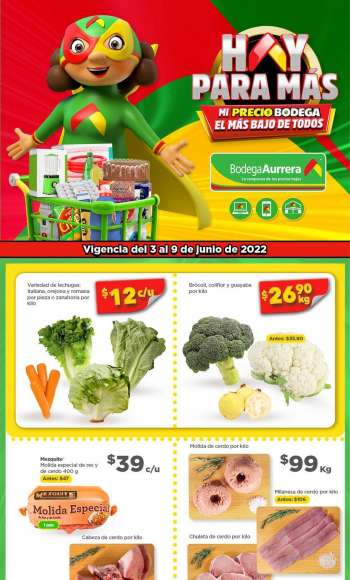 Folleto actual Bodega Aurrerá - 3.6.2022 - 9.6.2022.