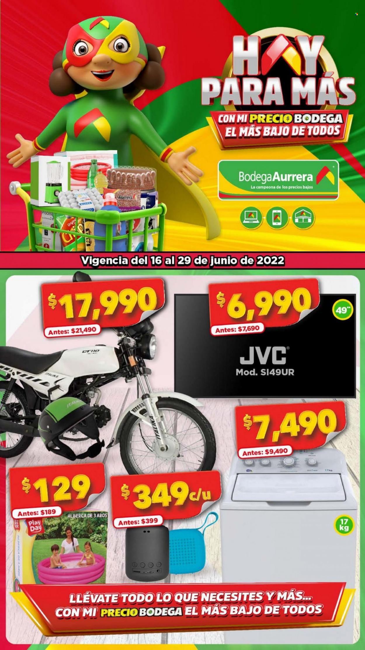Catálogo Bodega Aurrerá - 16.6.2022 - 29.6.2022. Página 1