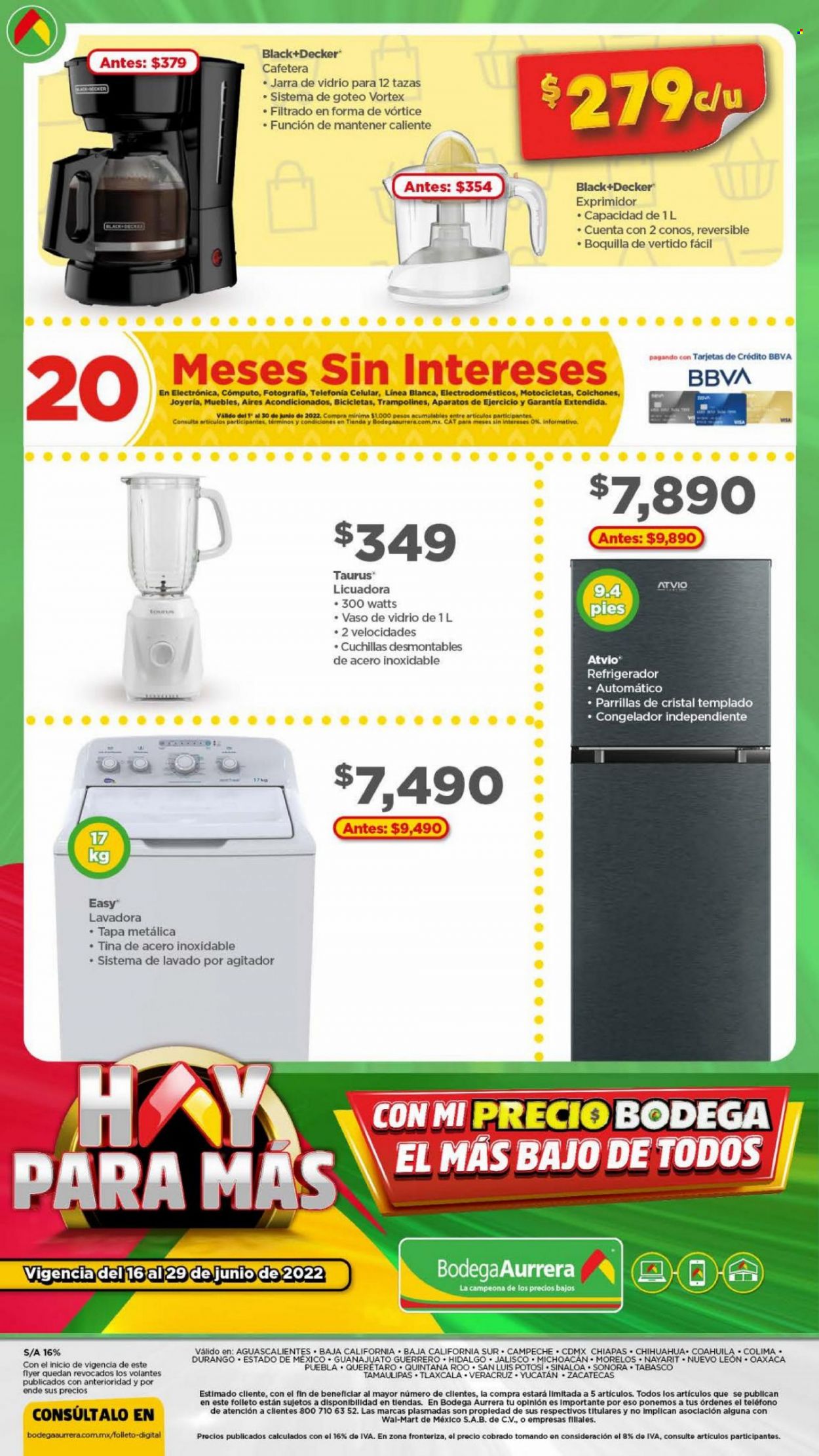 Catálogo Bodega Aurrerá - 16.6.2022 - 29.6.2022. Página 4