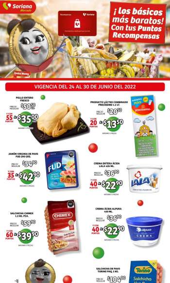 Folleto actual Soriana - 24.6.2022 - 30.6.2022.