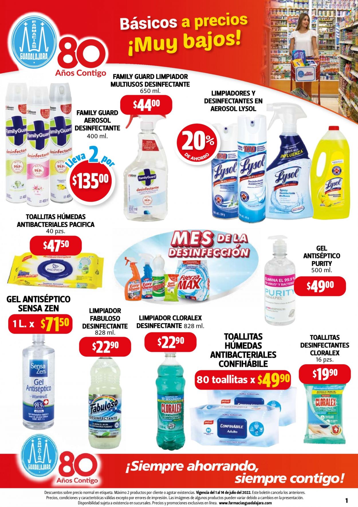 Catálogo Farmacias Guadalajara - 1.7.2022 - 14.7.2022. Página 1