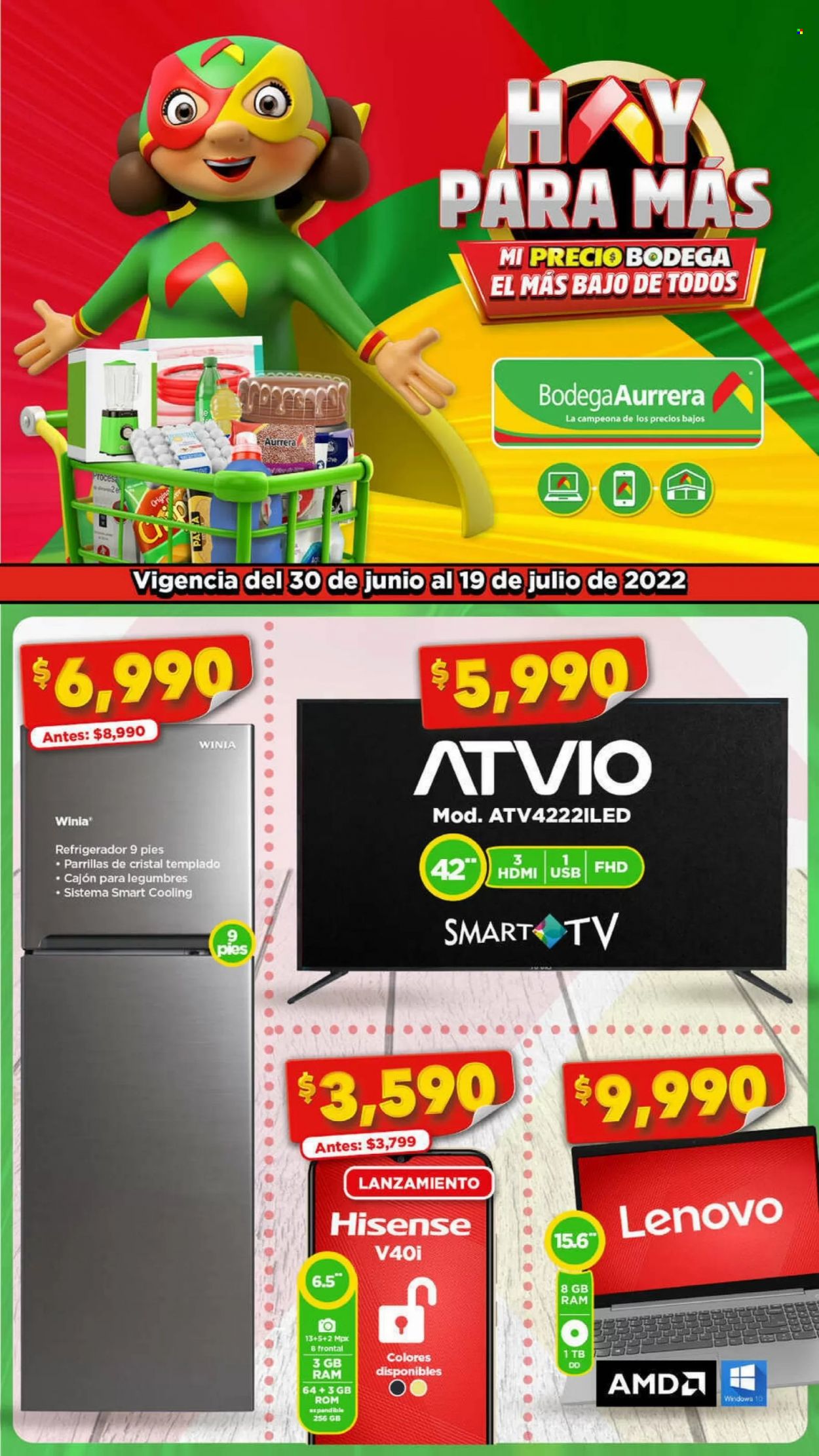 Catálogo Bodega Aurrerá - 30.6.2022 - 19.7.2022. Página 1