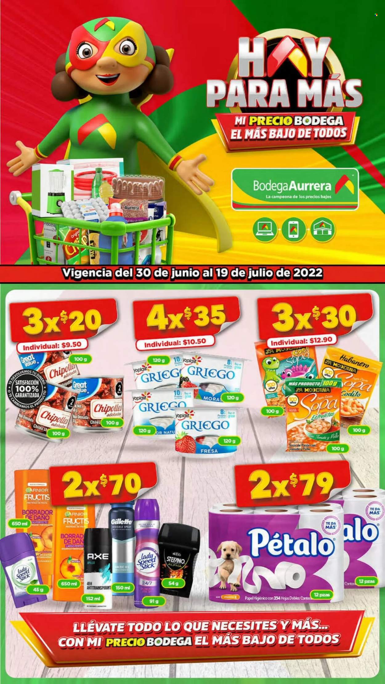 Catálogo Bodega Aurrerá - 30.6.2022 - 19.7.2022. Página 1
