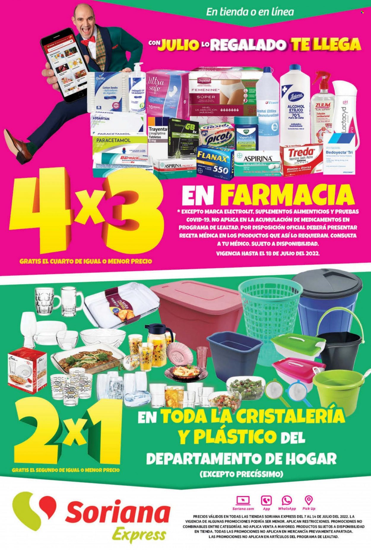 Catálogo Soriana Express - 7.7.2022 - 14.7.2022. Página 1