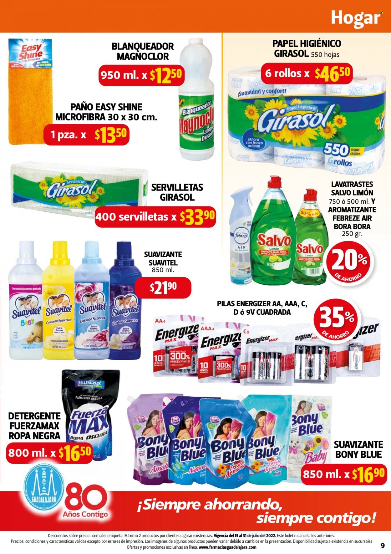 Catálogo Farmacias Guadalajara - 15.7.2022 - 31.7.2022. Página 9
